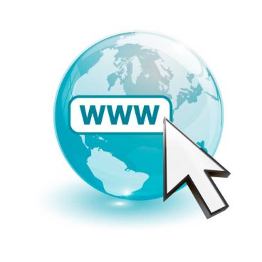 Home world map and world wide web searching